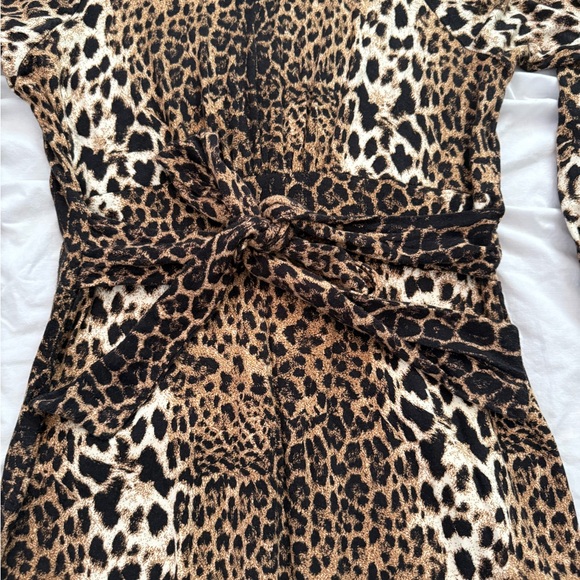 Karen Kane Leopard Animal Print Bishop Sleeve Dress – Size XL | Chic & Statement - Picture 2 of 4